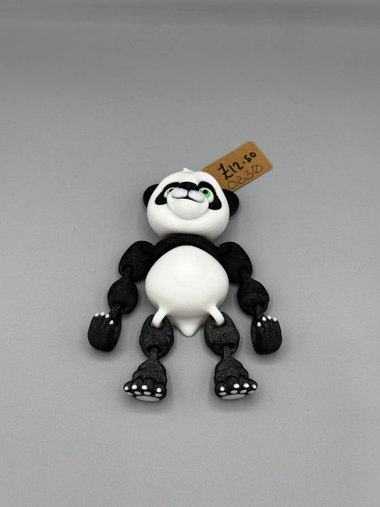 Articulated panda toy