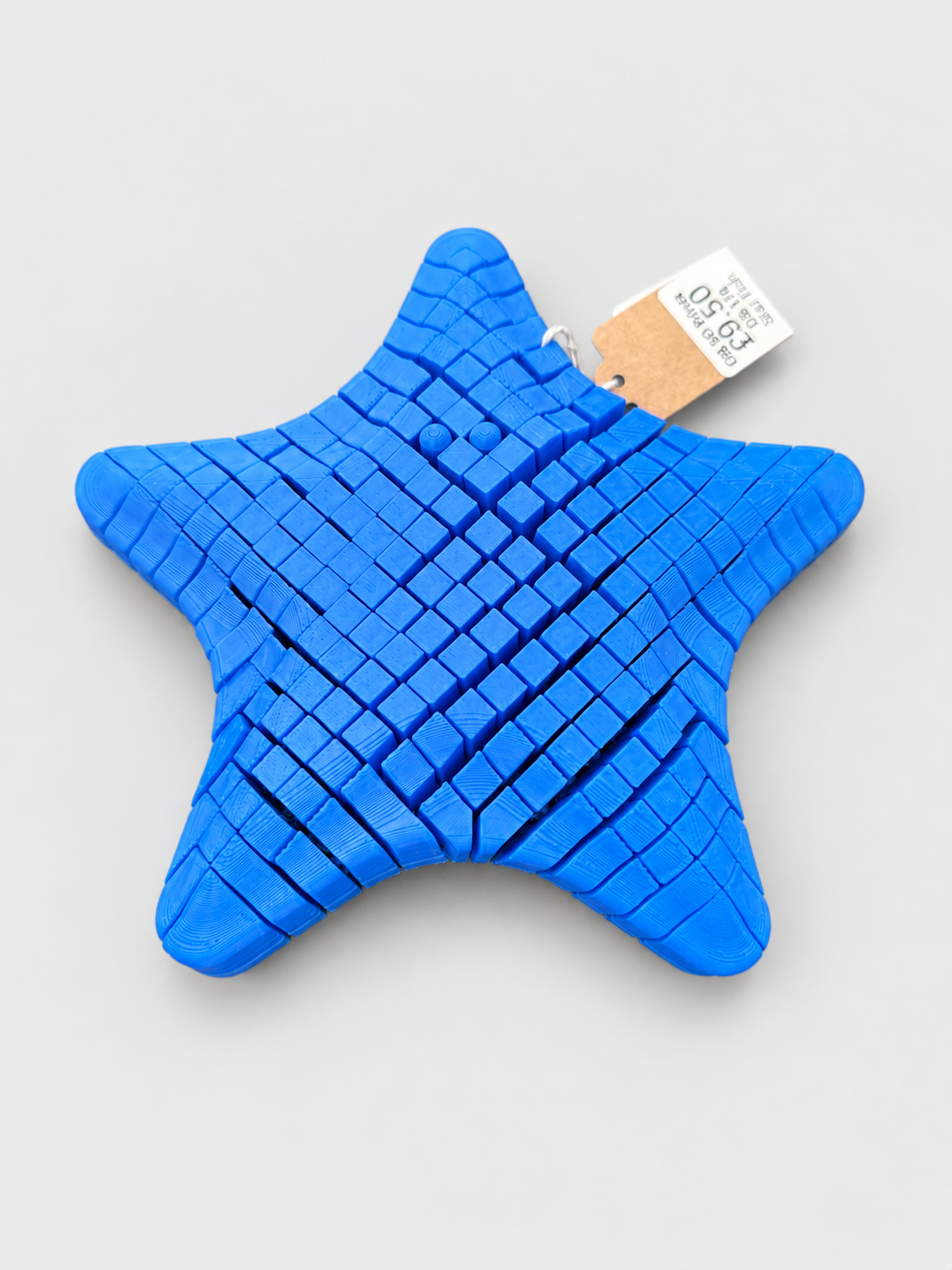 Blue articulated starfish fidget