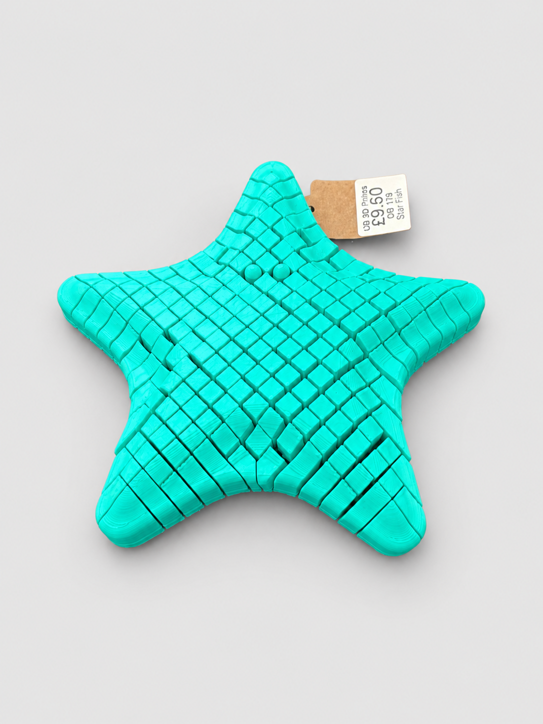 Mint green articulated starfish fidget