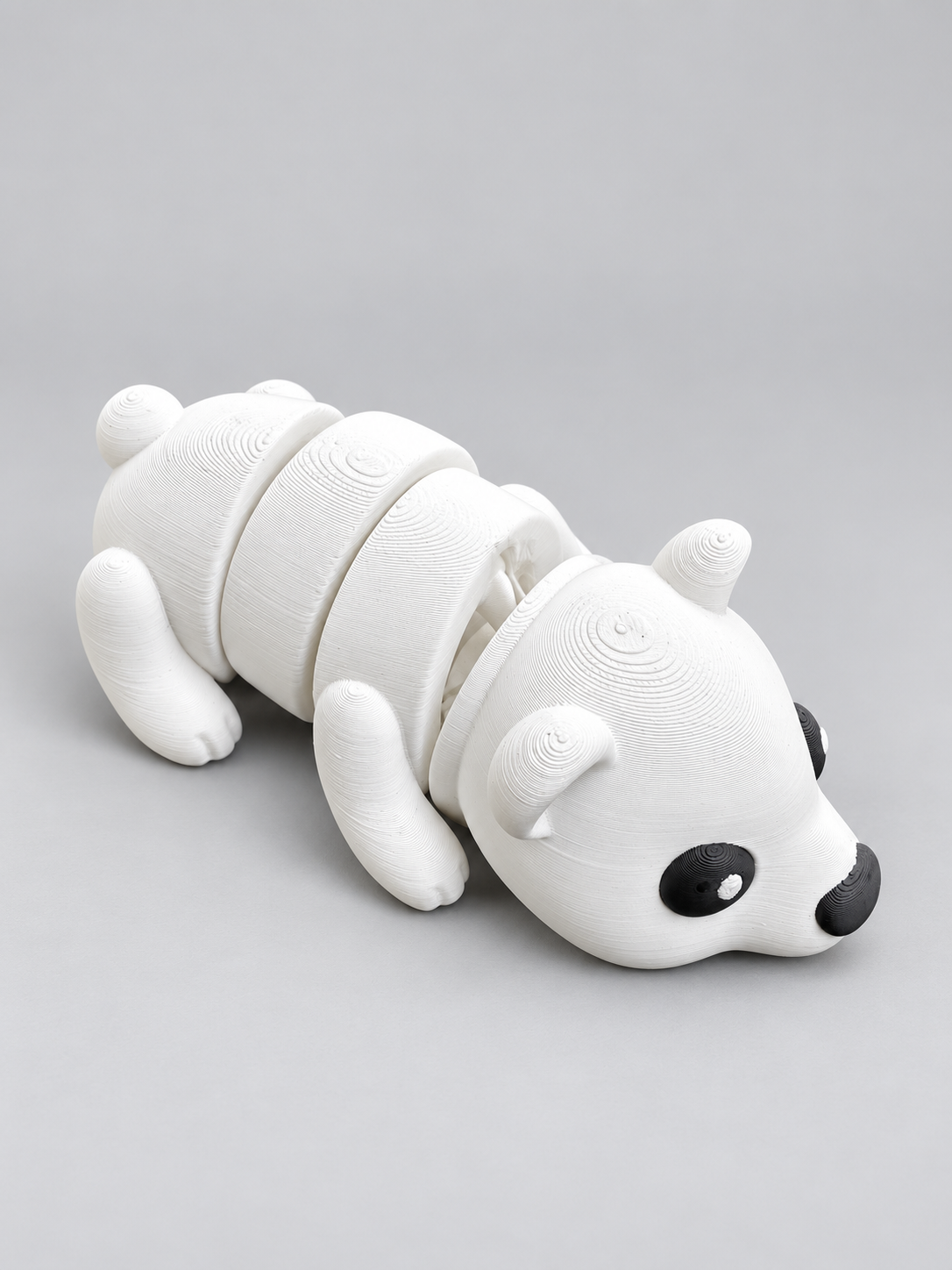 Articulated polar bear fidget three-quarter view