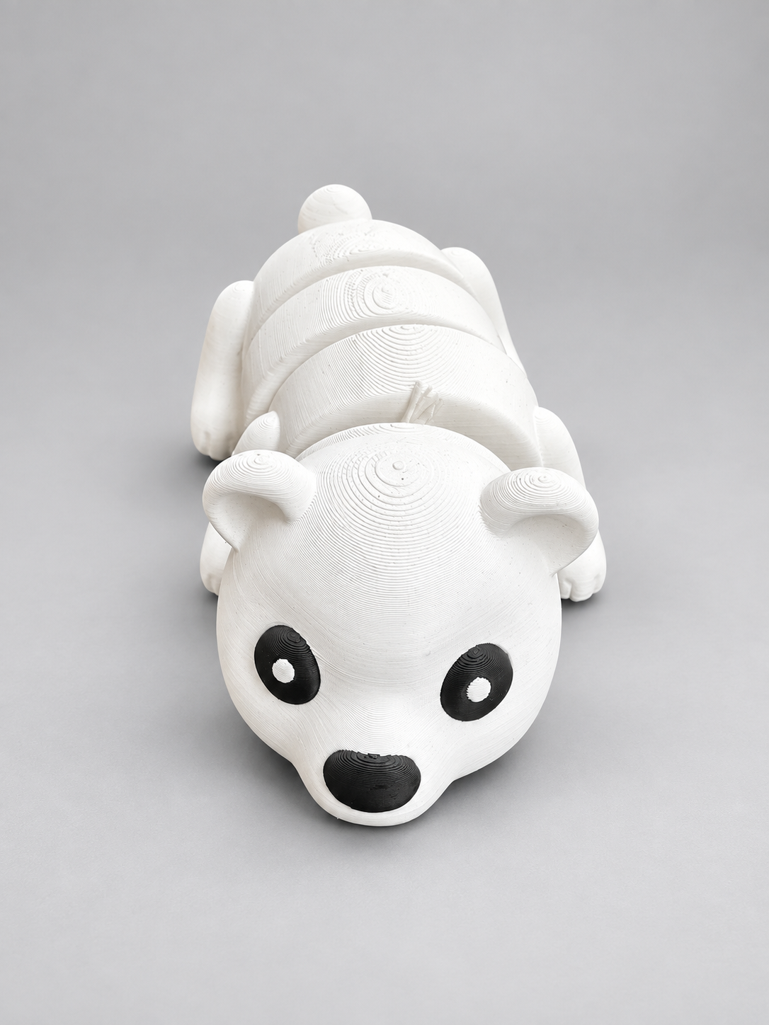 Articulated polar bear fidget front view