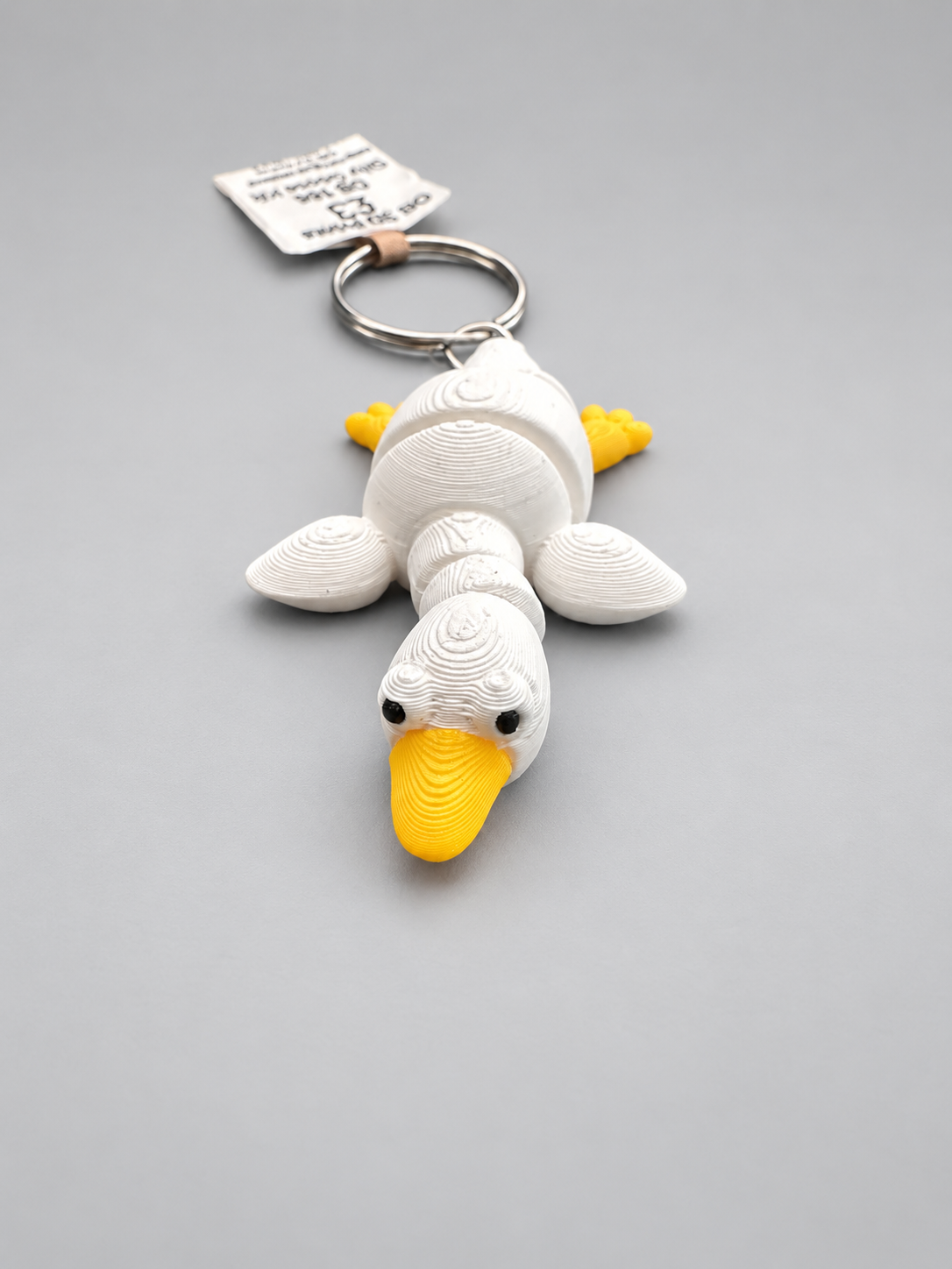 Silly Goose articulated keychain front view